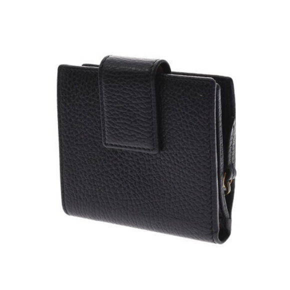 GUCCI Bow Wallet Black Leather Bifold - Picture 2 of 12